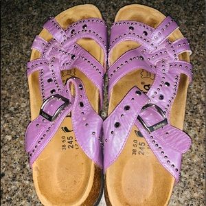 BEAUTIFUL Birkenstock BETULA with rhinestones! Lavender in color.